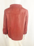 Red Leather Jacket Size S