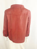 Red Leather Jacket Size S