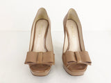 Bow Peep Toe Platform Pump Size 5.5