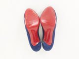 Christian Louboutin Blue Suede Pumps Size 9.5