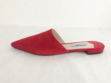 Prada Red Suede Mules Size 7