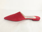 Prada Red Suede Mules Size 7