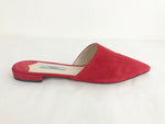 Prada Red Suede Mules Size 7