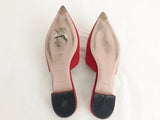 Prada Red Suede Mules Size 7