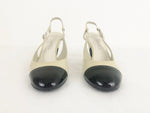 Chanel Patent Cap-Toe Slingback Size 9