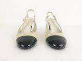 Chanel Patent Cap-Toe Slingback Size 9