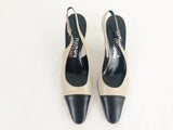 Salvatore Ferragamo Cap-Toe Slingback Pump Size 9.5