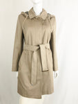 Burberry Trench Coat with Hood Size 6