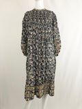 Patterned Long Sleeve Dress Size S