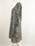 Patterned Long Sleeve Dress Size S