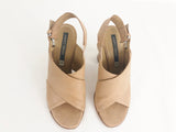 Alberto Fermani Criss-Cross Leather Sandal Size 7.5