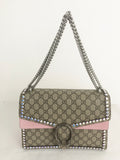 New Gucci Dionysus GG Supreme Crystal Shoulder Bag