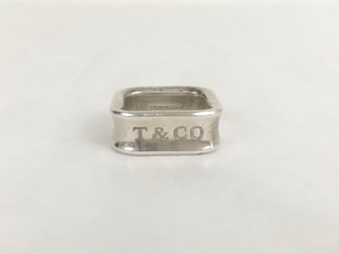 Tiffany & Co. Sterling Square Ring Size 5