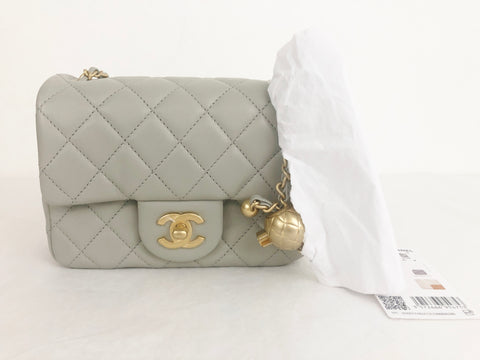 New Mini Pearl Crush Flap Bag