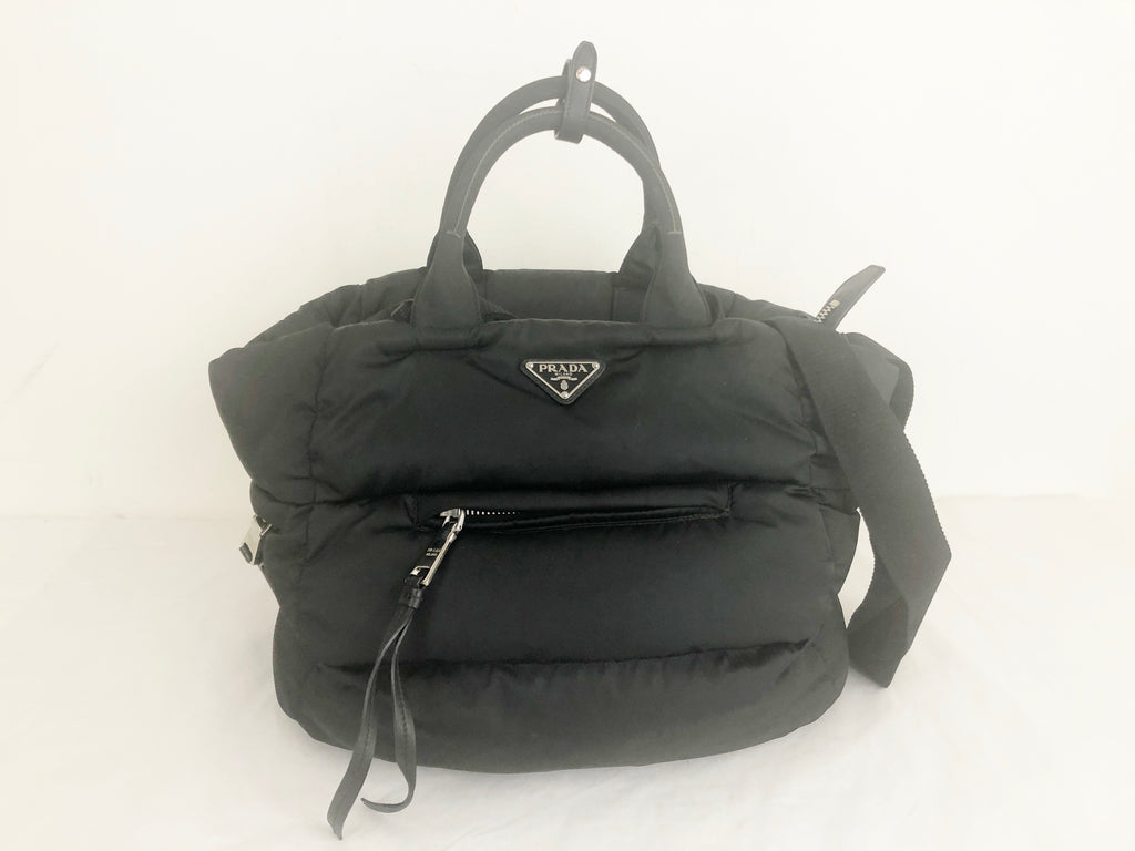 Prada Tessuto Bomber Bag W/Strap – KMK Luxury Consignment