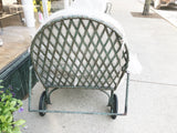 Verdigris Iron Chaise Chair (2 available sold separately)