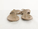 Chanel CC Leather T-Strap Sandals Size 6