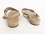 Chanel CC Leather T-Strap Sandals Size 6