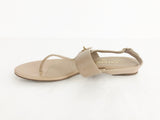 Chanel CC Leather T-Strap Sandals Size 6