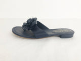 Chanel Camellia Leather Sandal Size 6.5