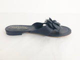 Chanel Camellia Leather Sandal Size 6.5