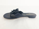 Chanel Camellia Leather Sandal Size 6.5