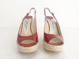 Jimmy Choo Red Patent Leather Slingback Size 6