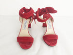 Jimmy Choo Red Suede Sandal Size 6