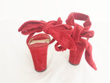 Jimmy Choo Red Suede Sandal Size 6