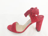 Jimmy Choo Red Suede Sandal Size 6