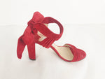 Jimmy Choo Red Suede Sandal Size 6