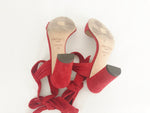 Jimmy Choo Red Suede Sandal Size 6