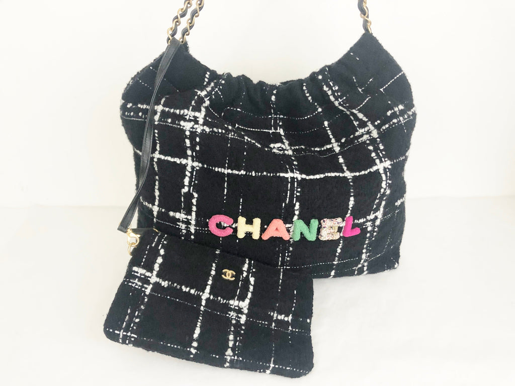 Chanel Black E/W Soho Chain Tote