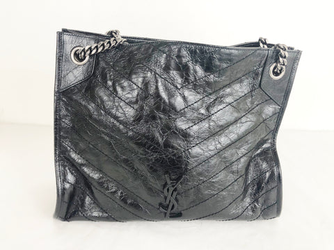 Yves Saint Laurent Medium Crinkled Niki Tote