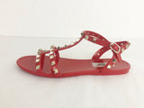 Valentino Rockstud Rubber Sandal Size 7