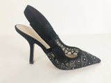 NEW Christian Dior Embellished Slingbacks Size 7