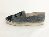New Wool & Velvet Espadrille Size 38 IT (8 US)