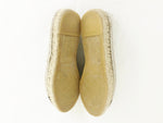 NEW Chanel Crackled Leather Espadrille Size 8