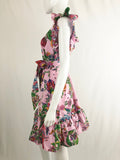 Banjanan Floral Belted Midi Dress Size S