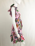 Banjanan Floral Belted Midi Dress Size S