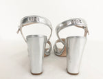 Christian Dior Silver Sandals Size 8