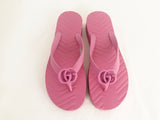 Gucci GG Rubber Flip-Flops Size 8