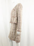 Vintage Chanel 2007 Pink Boucle Suit Size 42/44 Fr (M-L Us)