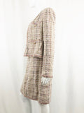 Vintage Chanel 2007 Pink Boucle Suit Size 42/44 Fr (M-L Us)