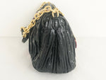 NEW Miu Miu Vernice Plisse Shoulder Bag