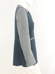 Cashmere Blend Two-Tone Coat Size M