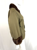Gucci Military Jacket w/ Mink Size XS