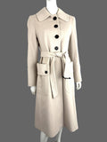 Burberry Wool Coat w/Belt Size 8