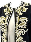 J. McLaughlin Embroidered Evening Jacket Size M