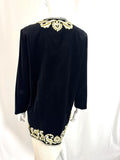 J. McLaughlin Embroidered Evening Jacket Size M